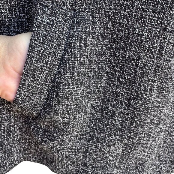 Studio 1940 Womens Plus Size Gray Scoop Neck Two Button Tweed Blazer Jacket 26W - Picture 5 of 10